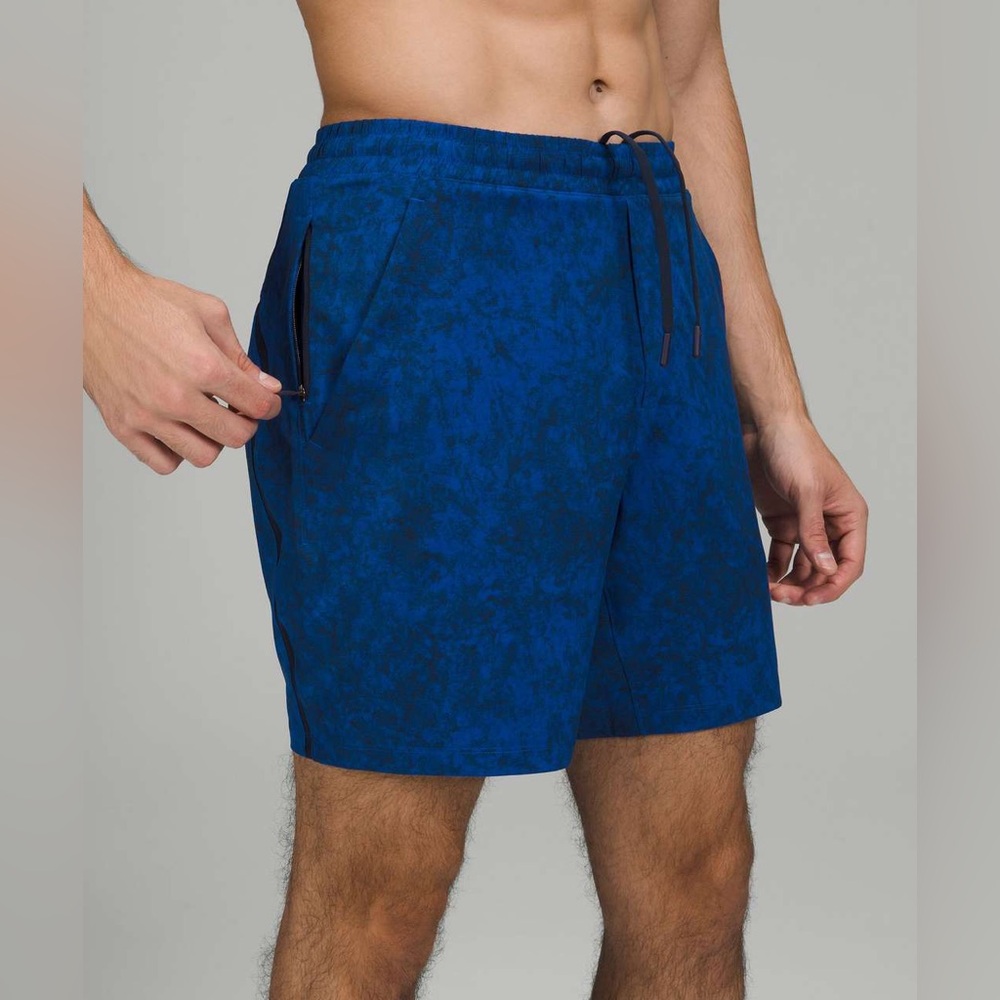 LULULEMON Pace Breaker 7” Lined Shorts Gravel Dust Blue Men’s Size Medium